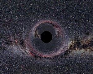 A simulated black hole.